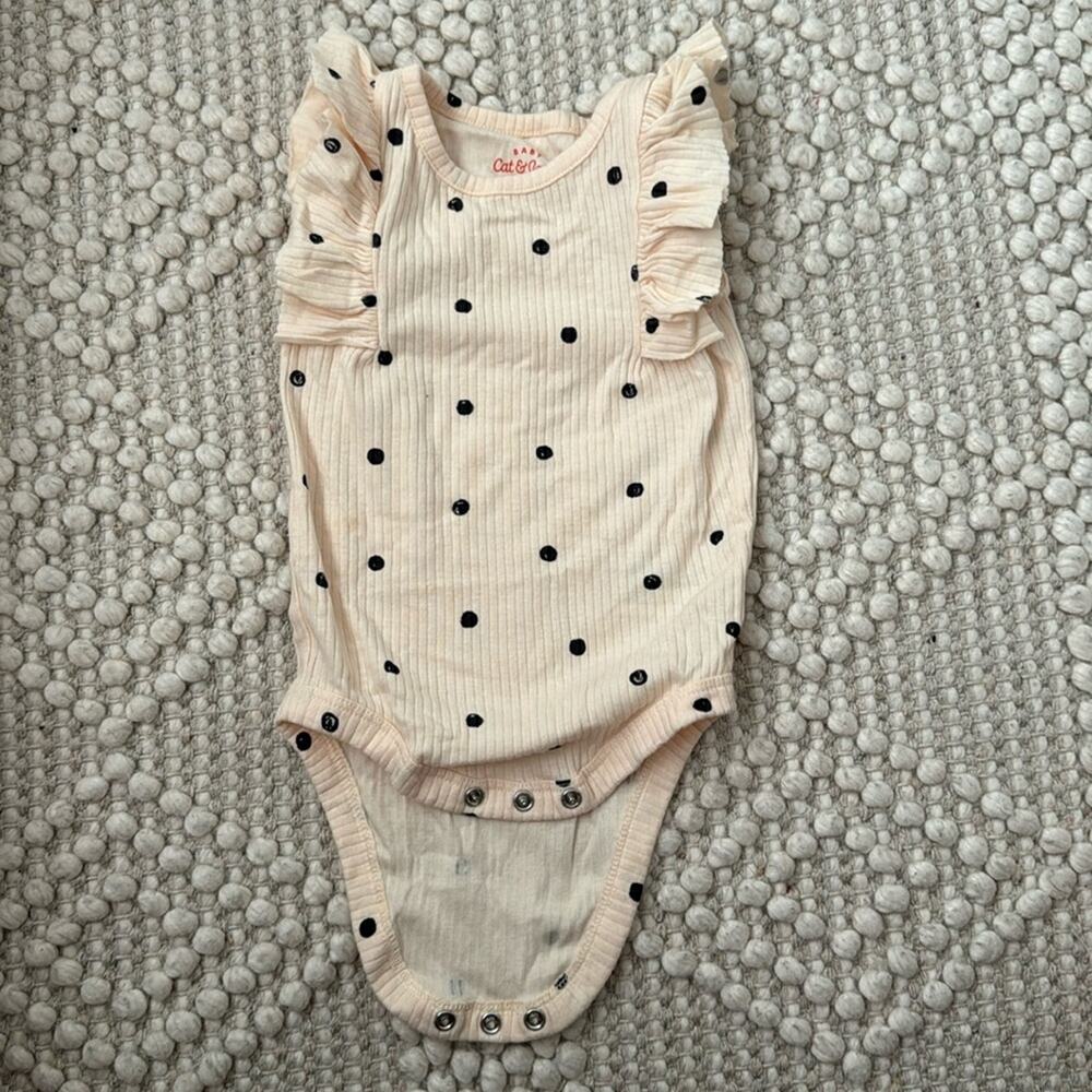 (3/$15‼️) Cat and Jack Ruffle Onsie